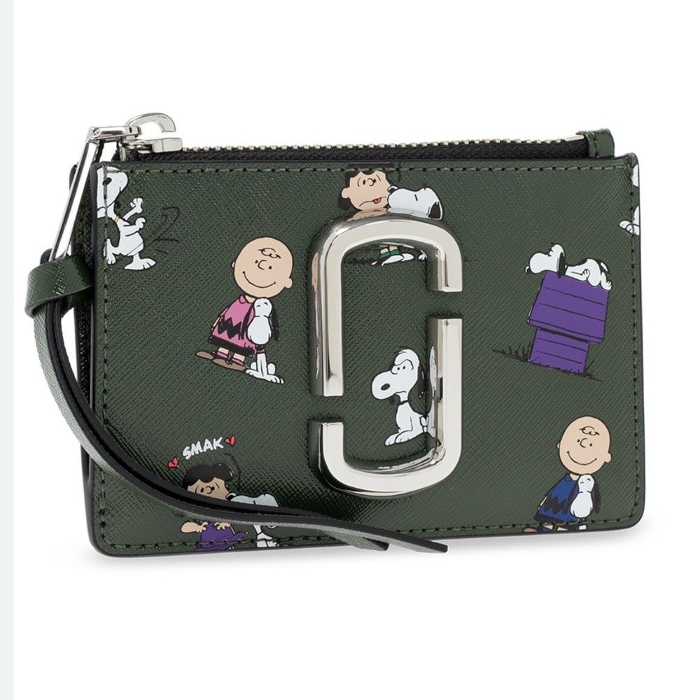 Green Peanuts Character Card Holder